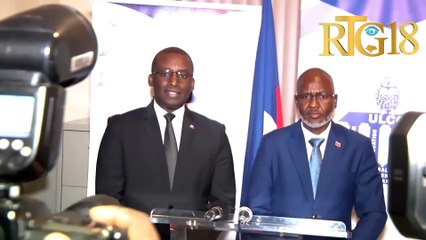 Konseye prezidan Emmanuel Vertilaire vizite lokal ULCC a epi chita pale ak  Me Hans J. Ludwig Joseph