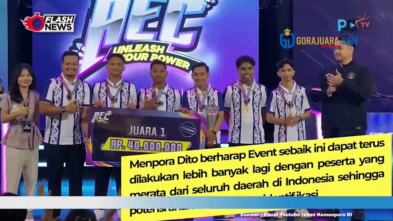 MENPORA DITO ARIOTEDJO HADIRI FINAL ADHYAKSA ESPORT CHAMPIONSHIP 2024