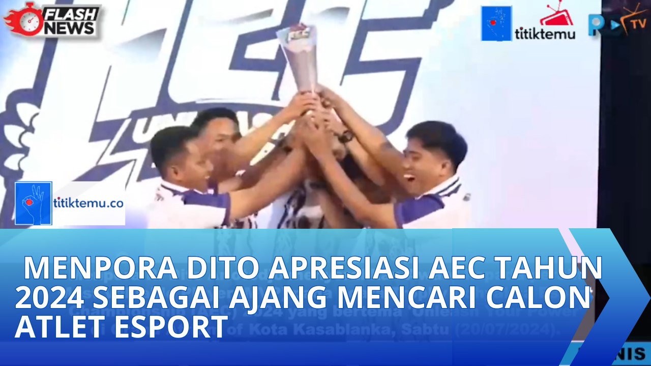 Menpora Dito Apresiasi AEC Tahun 2024 Sebagai Ajang Mencari Calon Atlet Esport