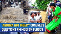 Andhra Floods: Congress Leader YS Sharmila Visits Flood-Affected Areas In State, Questions PM Modi