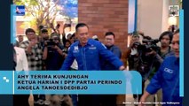 AHY Terima Kunjungan Ketua Harian I DPP Partai Perindo Angela Tanoesoedibjo