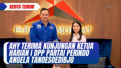 AHY Terima Kunjungan Ketua Harian I DPP Perindo Angela Tanoesoedibjo