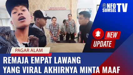Tak Terima Ditilang Polisi, Akhirnya Remaja Asal Empat Lawang ini Minta Maaf