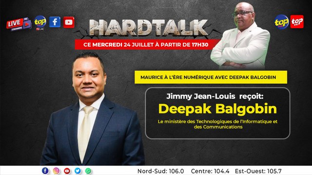 Hardtalk : Jimmy Jean-Louis Recoit Deepak Balgobin.