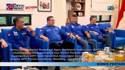 AHY Terima Kunjungan Ketua Harian I DPP Partai Perindo Angela Tanoesoedibjo