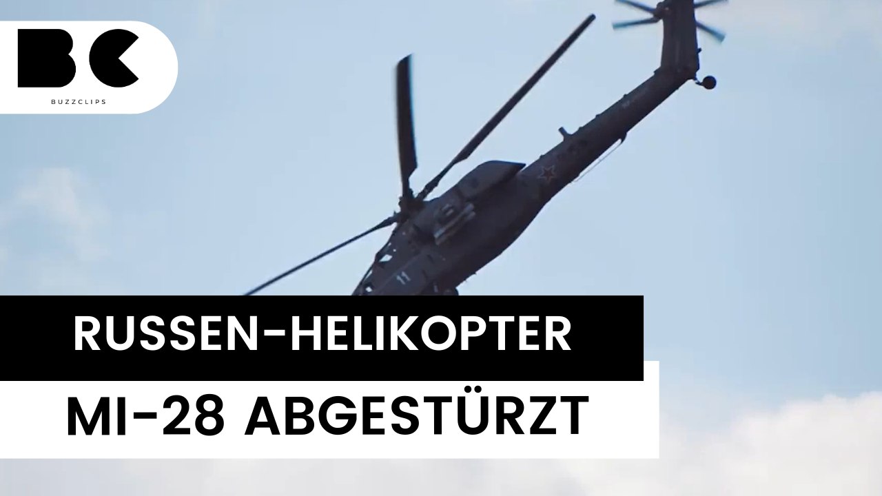 Mi-28-kampfhubschrauber über russischer region abgestürzt