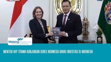 Menteri AHY Terima Kunjungan Dubes Norwegia Bahas Investasi di Indonesia