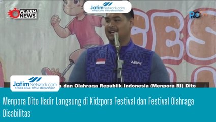 Menpora Dito Hadir Langsung di Kidzpora Festival dan Festival Olahraga Disabilitas