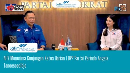 AHY Menerima Kunjungan Ketua Harian I DPP Partai Perindo Angela Tanoesoedibjo