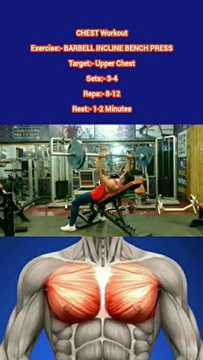❌ BARBELL INCLINE BENCH PRESS ✔️  How can I increase My CHEST size?  #heermlgangaputra #naturalbodybuilding #fitness #gym #workout #exercise #muscle #training #tips