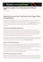 Paper Glass in Noida and India that is eco-friendly