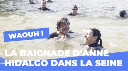 Baignade dans la Seine : Anne Hidalgo se jette à l’eau avant les JO | Paris 2024  | Ville de Paris