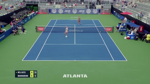 Atlanta - Mannarino tombe face à Bellucci