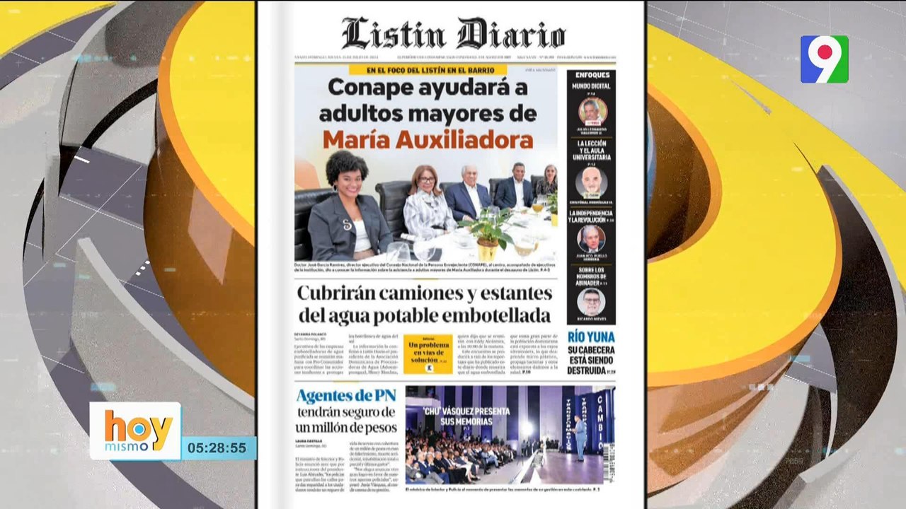 Titulares de prensa dominicana jueves 25 de julio2024 | Hoy Mismo