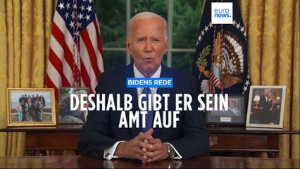 Bidens Rede: Aus diesen Gründen gibt er sein Amt auf
