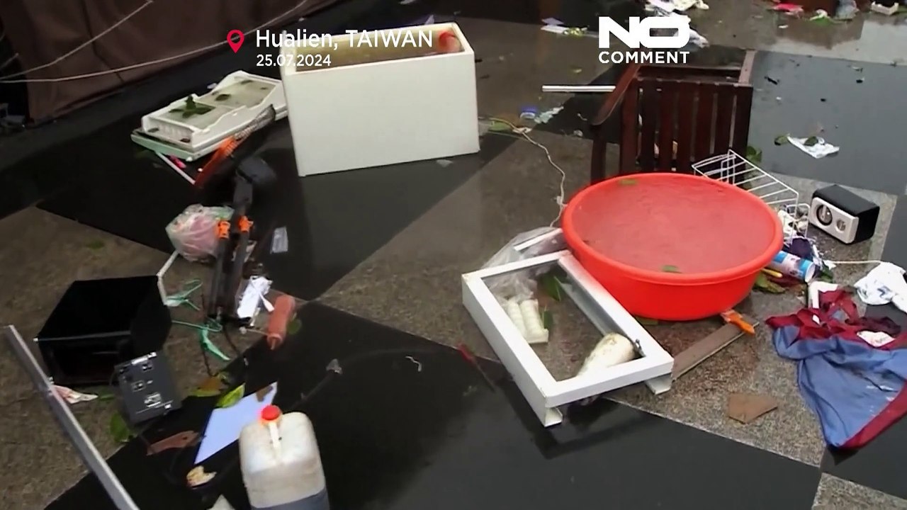 Der Taifun in Taiwan hat schwere Schäden hinterlassen