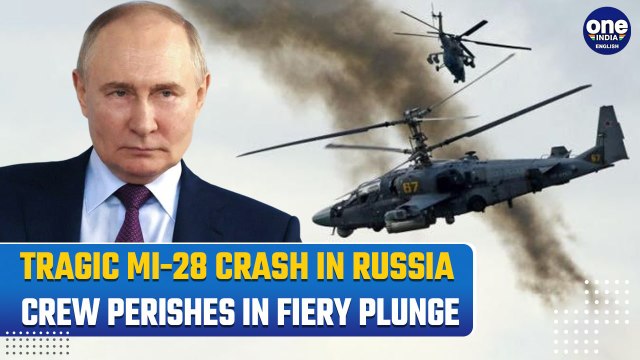 Russian Mi-28 Helicopter Crashes Due to Technical Glitch, All Crew Members Killed | Watch