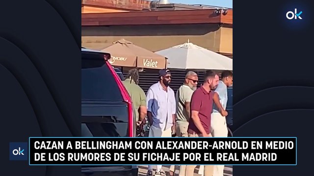 Cazan a Bellingham con Alexander-Arnold en medio de los rumores de su fichaje por el Real Madrid