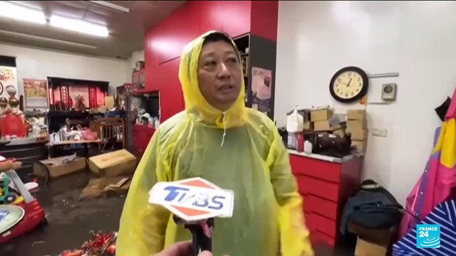 Typhoon Gaemi triggers flooding, sinks freighter off Taiwan