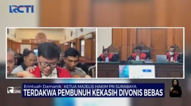 Aniaya Pacarnya Hingga Tewas, Anak Eks Anggota DPR Gregorius Ronald Tannur Divonis Bebas