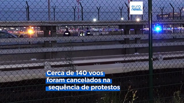 Alemanha: mais de uma centena de voos cancelados no aeroporto de Frankfurt devido a protestos de ativistas climáticos