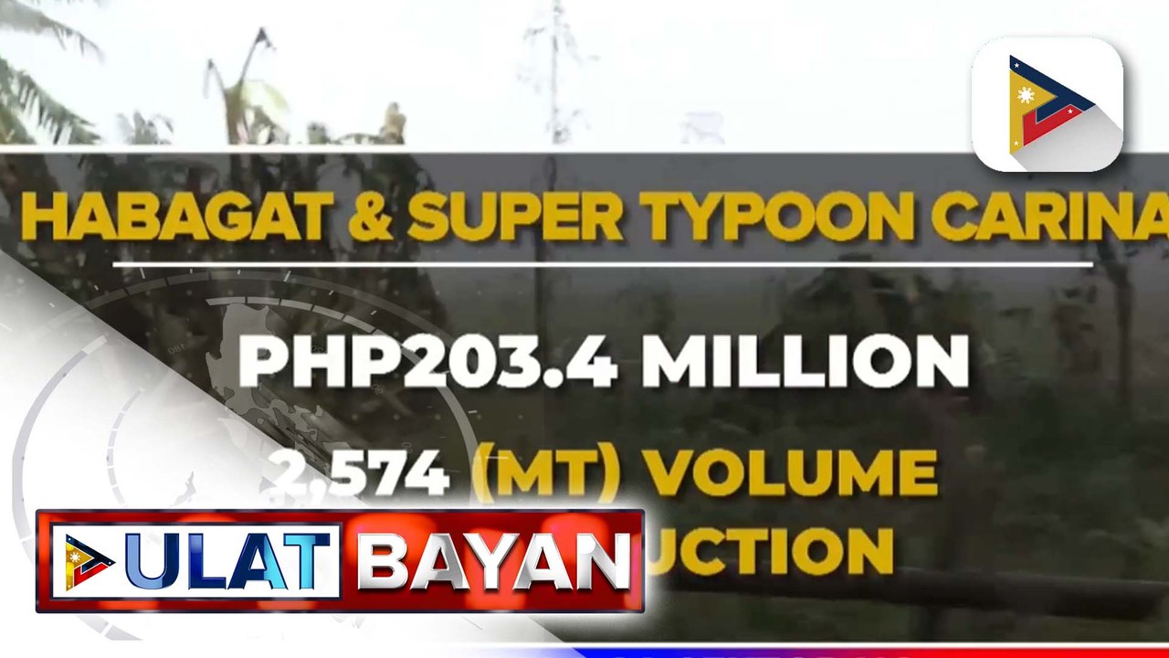 Pinsala sa sektor ng agrikultura dulot ng Bagyong #CarinaPH at habagat, pumalo na sa higit P203-M