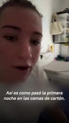 Los atletas internacionales se quejan por las camas de cartón corrugado