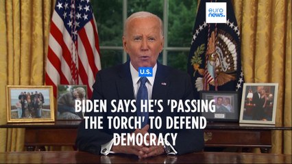 Biden delivers first speech since pulling out of presidential election race