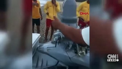 Sahilde patlayıcı madde yüklü jet ski alarmı! Ukrayna donanmasına mı ait?