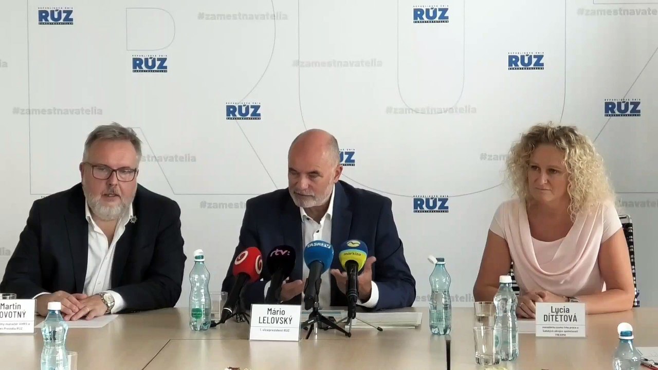 ZÁZNAM: RÚZ: SR má nedostatok kvalifikovaných pracovníkov, čo ohrozuje ekonomiku