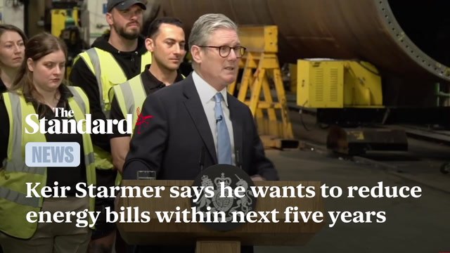 Energy Bills To Fall Within Five Years, Starmer Pledges As Uk's Economy Goes Green