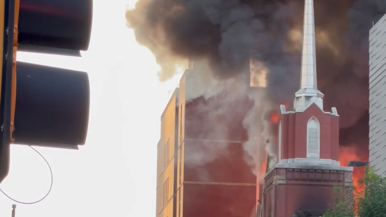 Historic Church in Downtown Dallas ravaged by intense fire