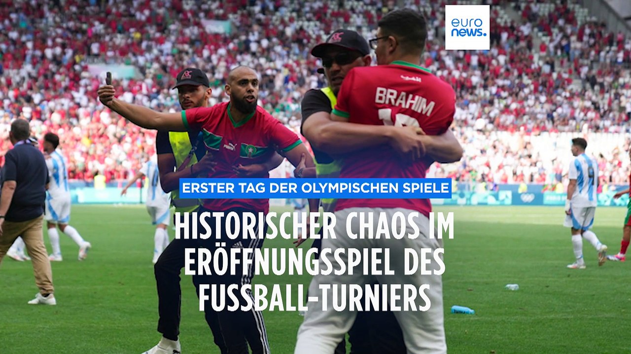 Historisches Chaos im Eröffnungsspiel des olympischen Fußball-Turniers