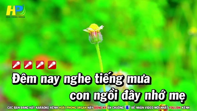 Karaoke Đêm Mưa Nhớ Mẹ (Beat Hay) Nhạc Sống Tone Nữ - Hoài Phong Organ