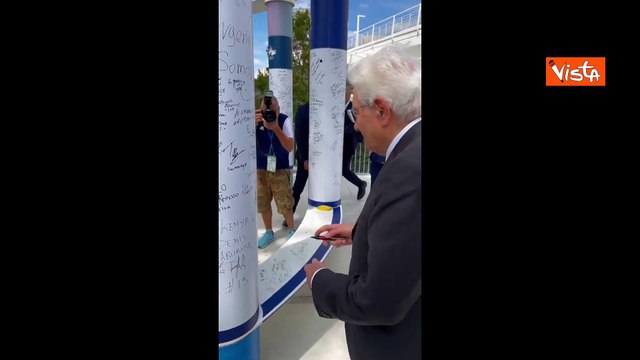 Parigi 2024, Mattarella al Villaggio olimpico azzurri con il Presidente del Coni Malag?