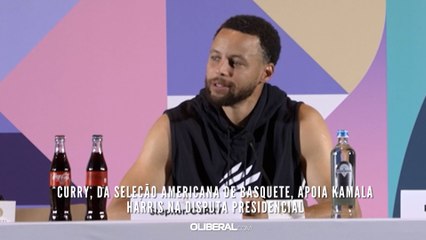 Curry, da seleção americana de basquete, apoia Kamala Harris na disputa presidencial