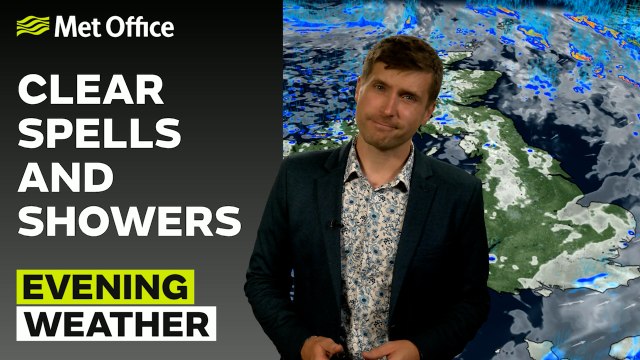 Met Office Evening Weather Forecast 25/07/24 - Some showers overnight