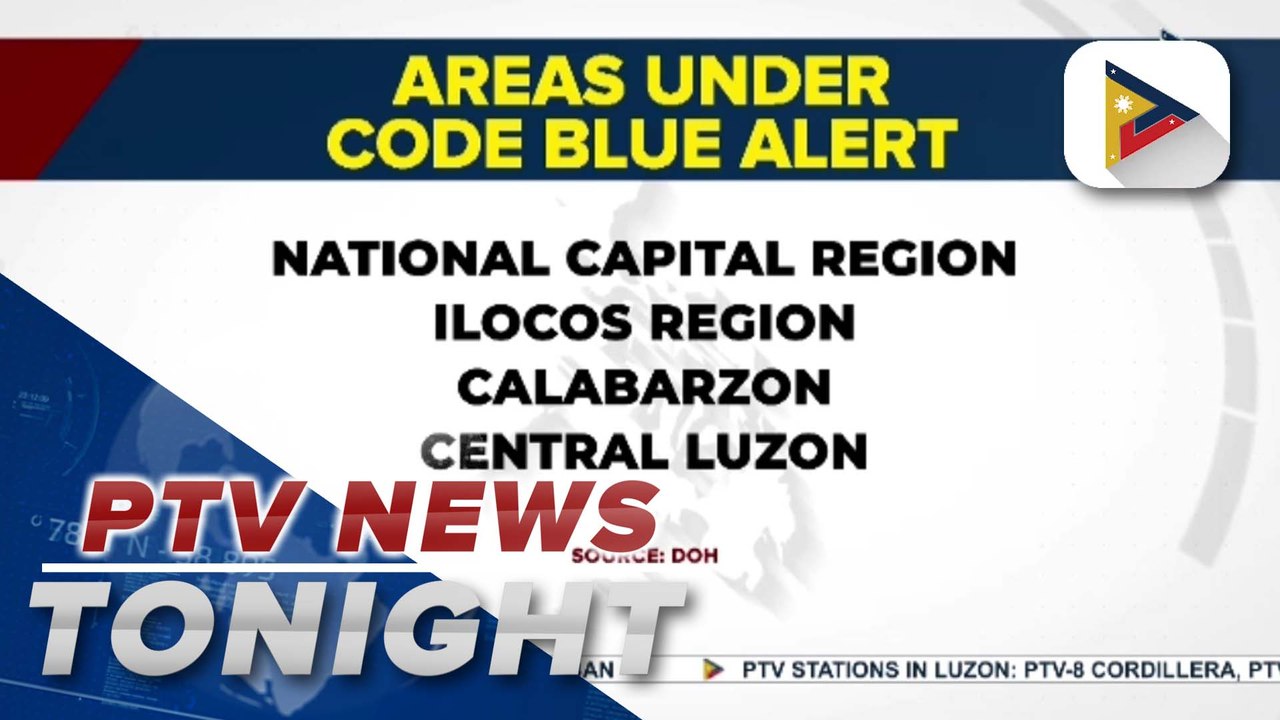 DOH implements code blue alert in 4 regions
