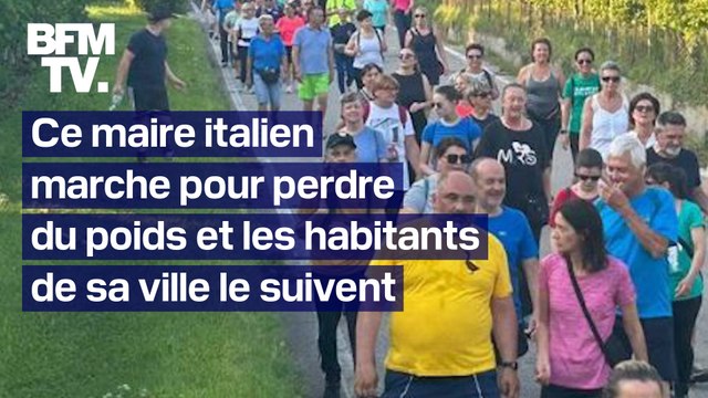 Italie: un maire marche pour perdre du poids et les habitants de sa ville le suivent