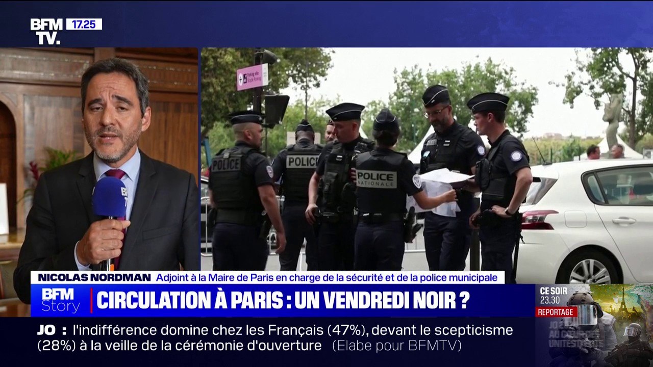 JO: les grilles installées dans les rues près de la Seine "vont commencer à être retirées dès la nuit qui suit la cérémonie d'ouverture", indique l'adjoint à la maire de Paris en charge de la sécurité