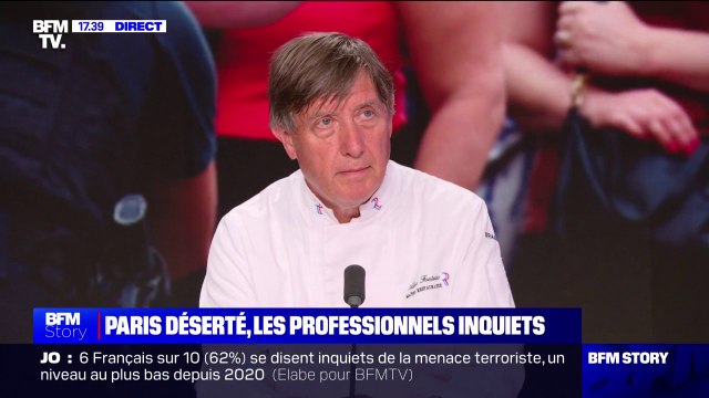 Il faut une réaction à la hauteur de notre non-activité : Alain Fontaine (président de l'association des Maîtres restaurateurs ) sur l'impact des mesures de sécurisation des Jeux olympiques à Paris
