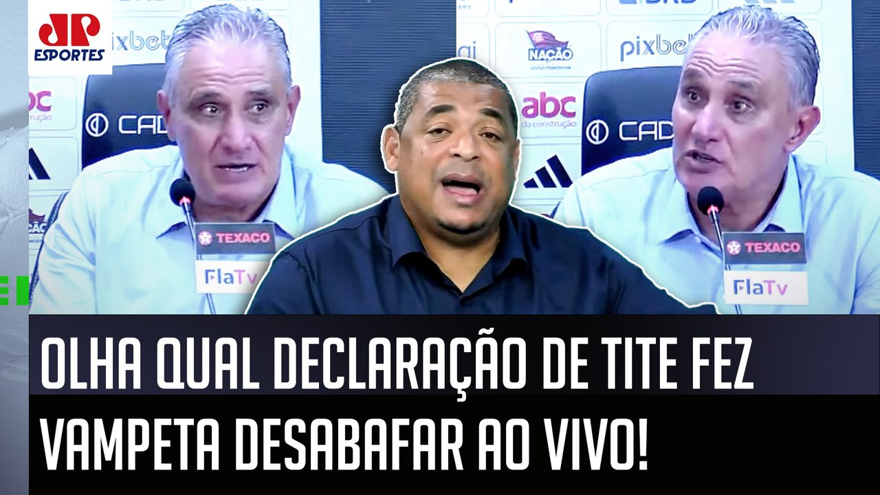 "PQP! EU TÔ ERRADO??? O Tite TÁ DE SACANAGEM de FALAR que..." Vampeta DESMASCARA técnico do Flamengo