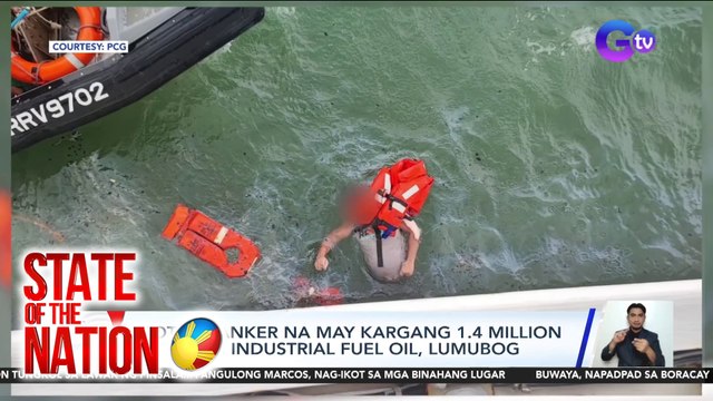 Motor tanker na may kargang 1.4 million liters ng industrial fuel oil, lumubog | SONA