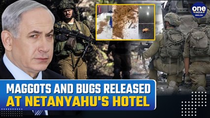 Maggots & Fleeces At Netanyahu's Table In Hotel Pro-Palestine Protestors Storm Congress| Watch Video
