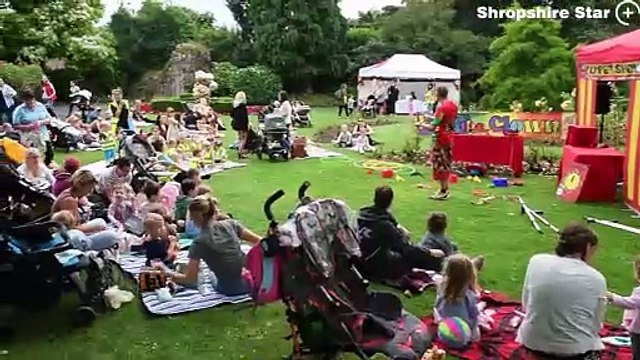 Teddy bears picnic event at Castle Gardens, Bridgnorth.