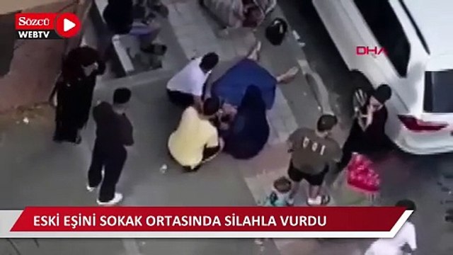 Bağcılar'da 1 ay önce öldürmekle tehdit ettiği eski eşini sokak ortasında silahla vurdu
