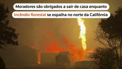 Evacuações ordenadas enquanto o Incêndio Parque cresce na Califórnia
