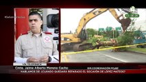 Jaime Alberto Moreno habla sobre ¿cuándo quedará reparado el socavón de lópez mateos?