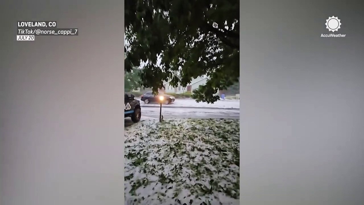 Hail and flooding drenches Colorado