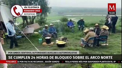 Download Video: Se cumplen 24 horas de bloqueo de ejidatarios sobre Arco Norte por incumplimiento de pagos